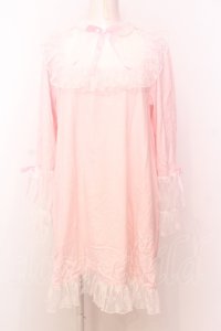 Nile Perch / お花レース切り替えカットワンピース  ピンク O-25-07-18-001-LO-OP-OW-ZT468