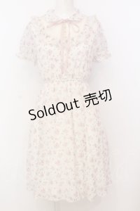 Honey Cinnamon / フラワーシフォンワンピース F ピンク O-25-07-18-033-LO-OP-OW-OS
