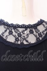 画像2: evelyn / U切替ワンピース   ネイビー O-25-07-18-036-LO-OP-OW-ZT103 (2)