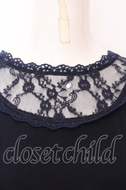 画像2: evelyn / U切替ワンピース   ネイビー O-25-07-18-036-LO-OP-OW-OS