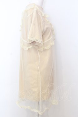画像2: Bubbles / チュールレイヤードTシャツ F アイボリー O-25-07-18-038-CA-TO-OW-OS
