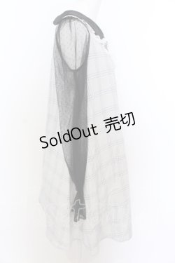 画像2: Ank Rouge / ドットチュール切り替えワンピース M グレー×クロ O-25-07-18-053-CA-OP-OW-OS