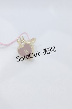 画像1: BABY,THE STARS SHINE BRIGHT / HEART TRUMP リング  えんじ×ゴールド O-25-07-18-1103-BA-AC-IG-OS