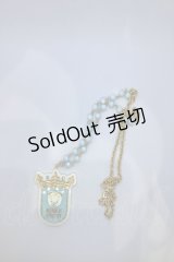 Angelic Pretty / Charlotte's Bearエンブレムネックレス  サックス O-25-07-18-1109-AP-AC-IG-OS
