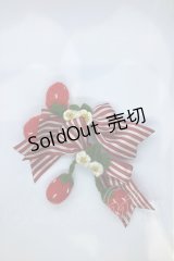 BABY,THE STARS SHINE BRIGHT / Creamy Berry リボンコサージュ  アカ O-25-07-18-1117-BA-AC-IG-OS
