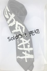 STIGMATA / プリントネクタイ  ブラック O-25-07-18-1125-GO-ZA-IG-OS