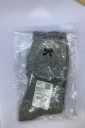 axes femme POETIQUE / リボン刺繍ソックス 22〜24.5ｃｍ グレー O-25-07-18-1010-AX-ZA-OW-OS
