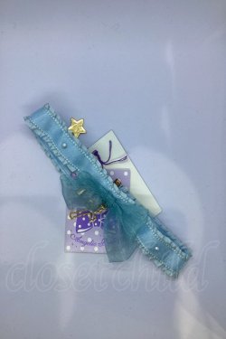 画像1: Angelic Pretty / オーガンジークロスチョーカー  サックス O-25-07-18-1015-AP-AC-IG-OS