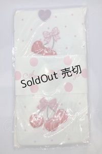 Angelic Pretty / Wrapping Cherryタイツ  ホワイト O-25-07-18-1028-AP-AC-IG-OS