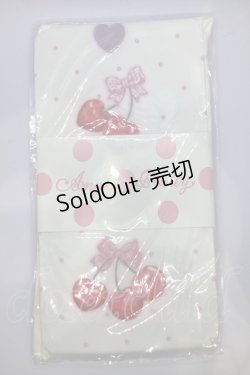 画像1: Angelic Pretty / Wrapping Cherryタイツ  ホワイト O-25-07-18-1028-AP-AC-IG-OS