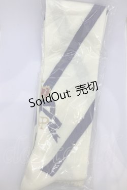 画像1: ALICE and the PIRATES / ラブエアメールアップリケ オーバーニーソックス  オフ×ネイビー O-25-07-18-1037-PA-ZA-IG-OS