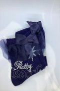 Angelic Pretty / Misty Skyクルー丈ソックス  ネイビー O-25-07-18-1040-AP-ZA-IG-OS