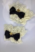 Angelic Pretty / ロゴスターチャームお袖とめ  オフ×クロ O-25-07-18-1050-AP-ZA-IG-OS