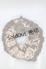 BABY,THE STARS SHINE BRIGHT / くみゃちゃんのシュガシュガアイシングクッキー柄シュシュ  ブラウン O-25-07-18-1053-BA-AC-IG-OS