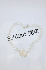 BABY,THE STARS SHINE BRIGHT / 蝶々王冠のパールチョーカー  ゴールド O-25-07-18-1078-BA-AC-IG-OS