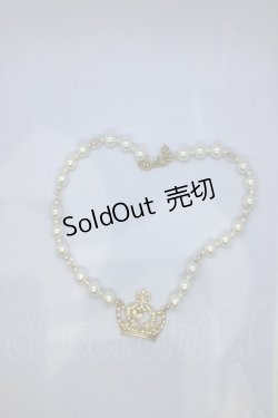 画像1: BABY,THE STARS SHINE BRIGHT / 蝶々王冠のパールチョーカー  ゴールド O-25-07-18-1078-BA-AC-IG-OS
