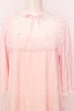 画像2: Nile Perch / お花レース切り替えカットワンピース  ピンク O-25-07-18-001-LO-OP-OW-ZT468 (2)