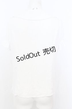 画像4: Ank Rouge / はしごレース配色ブラウス M シロ×アカ O-25-07-18-056-CA-BL-OW-OS