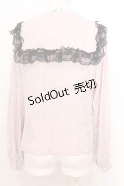 画像3: Ank Rouge / セーラーフリルブラウス M ピンク×クロ O-25-07-18-057-CA-BL-OW-OS