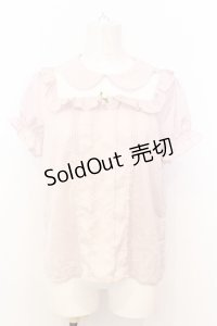 Ank Rouge / プチバラタックプルブラウス M ピンク O-25-07-18-058-CA-BL-OW-OS
