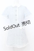 Swankiss / EK tweed pocket O/P　ワンピース F サックス O-25-07-18-059-CA-OP-OW-OS
