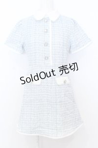 Swankiss / EK tweed pocket O/P　ワンピース F サックス O-25-07-18-059-CA-OP-OW-OS