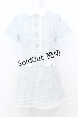 画像1: Swankiss / EK tweed pocket O/P　ワンピース F サックス O-25-07-18-059-CA-OP-OW-OS