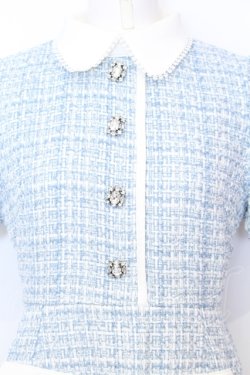 画像2: Swankiss / EK tweed pocket O/P　ワンピース F サックス O-25-07-18-059-CA-OP-OW-OS