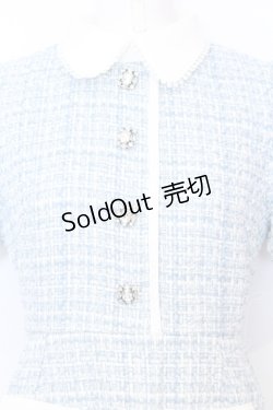 画像2: Swankiss / EK tweed pocket O/P　ワンピース F サックス O-25-07-18-059-CA-OP-OW-OS