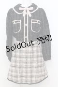 Swankiss / TS docking tweed O/P ワンピース F クロ×ピンク O-25-07-18-061-CA-OP-OW-OS