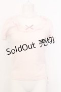 Ank Rouge / チュール切り替えテレコトップス M ピンク O-25-07-18-062-CA-TO-OW-OS