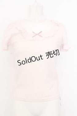 画像1: Ank Rouge / チュール切り替えテレコトップス M ピンク O-25-07-18-062-CA-TO-OW-OS