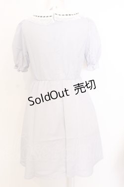 画像3: Ank Rouge / はしごレース丸襟ワンピース M グレー O-25-07-18-063-CA-OP-OW-OS
