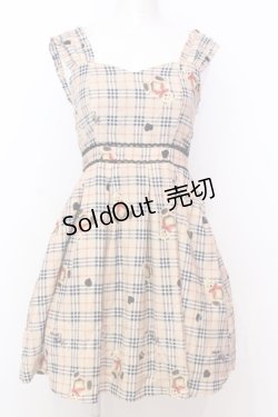 画像1: Honey Cinnamon / チェックベアジャンスカ F ベージュ O-25-07-18-007-LO-OP-OW-OS