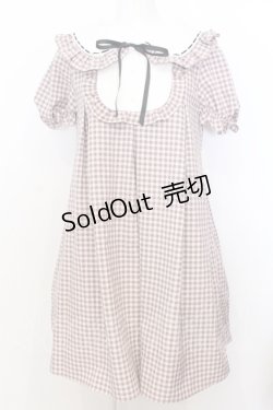 画像1: Secret Honey / セーラーフリルAラインワンピース  ピンク O-25-07-18-066-CA-OP-OW-OS