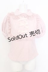 Swankiss / RS heart ribbon B/L　ブラウス F ピンク O-25-07-18-068-CA-BL-OW-OS