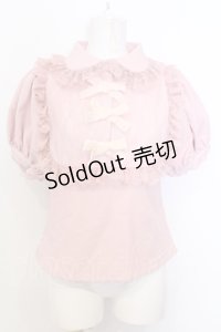 Swankiss / RS heart ribbon B/L　ブラウス F ピンク O-25-07-18-068-CA-BL-OW-OS