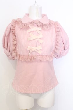 画像1: Swankiss / RS heart ribbon B/L　ブラウス F ピンク O-25-07-18-068-CA-BL-OW-OS