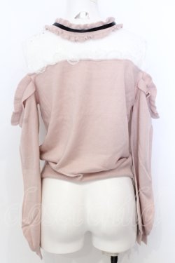 画像3: Ank Rouge / レース切り替えオフショルニットソー M 公式展開色パープル（ピンク寄り） O-25-07-18-070-CA-TO-OW-OS