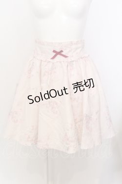 画像1: Ank Rouge / 花柄フレアスカート M ピンク O-25-07-18-071-CA-SK-OW-OS