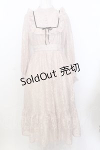 Ank Rouge / レースロングクラシックワンピース M ベージュ O-25-07-18-072-CA-OP-OW-OS