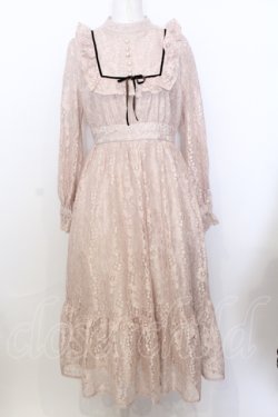 画像1: Ank Rouge / レースロングクラシックワンピース M ベージュ O-25-07-18-072-CA-OP-OW-OS
