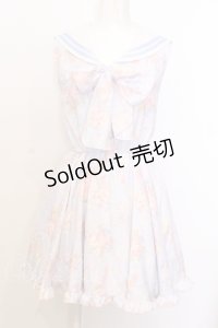 LIZ LISA / マーメイド柄セーラーワンピース  サックス O-25-07-18-075-LO-OP-OW-OS