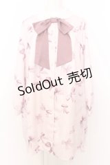 Ank Rouge / Favorite Ribbonシャツワンピース M ピンク O-25-07-18-077-CA-OP-OW-OS