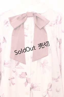 画像2: Ank Rouge / Favorite Ribbonシャツワンピース M ピンク O-25-07-18-077-CA-OP-OW-OS