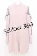 Ank Rouge / ショルダーレースシャツワンピース M ピンク O-25-07-18-078-CA-OP-OW-OS
