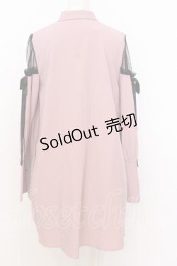 画像3: Ank Rouge / ショルダーレースシャツワンピース M ピンク O-25-07-18-078-CA-OP-OW-OS
