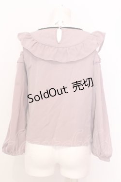 画像3: evelyn / レース切り替えオフショルプルオーバー  パープル O-25-07-18-008-LO-TO-OW-OS