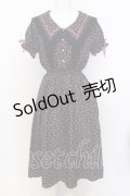 Ank Rouge / NostalgicFlowerセーラーカラーワンピース M クロ O-25-07-18-082-CA-OP-OW-OS
