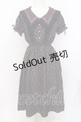 Ank Rouge / NostalgicFlowerセーラーカラーワンピース M クロ O-25-07-18-082-CA-OP-OW-OS